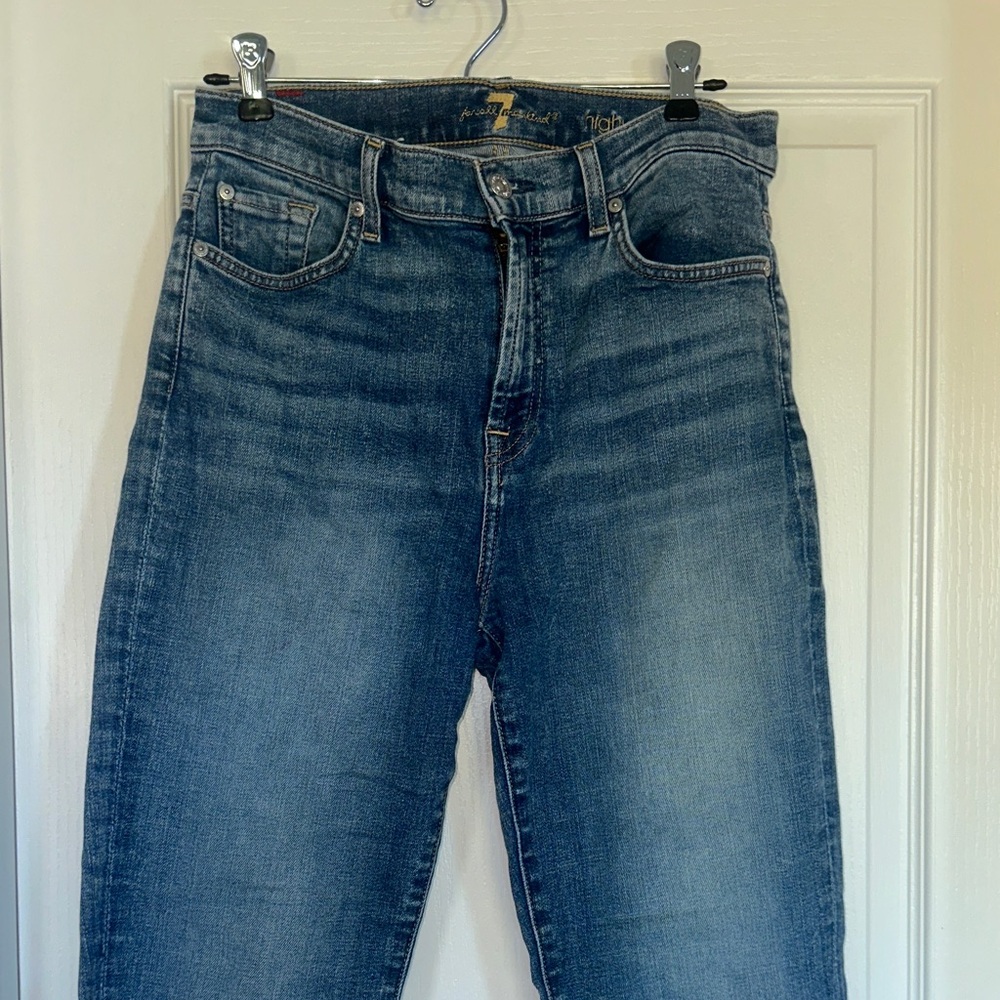 7 for All Mankind Blue Denim Jeans